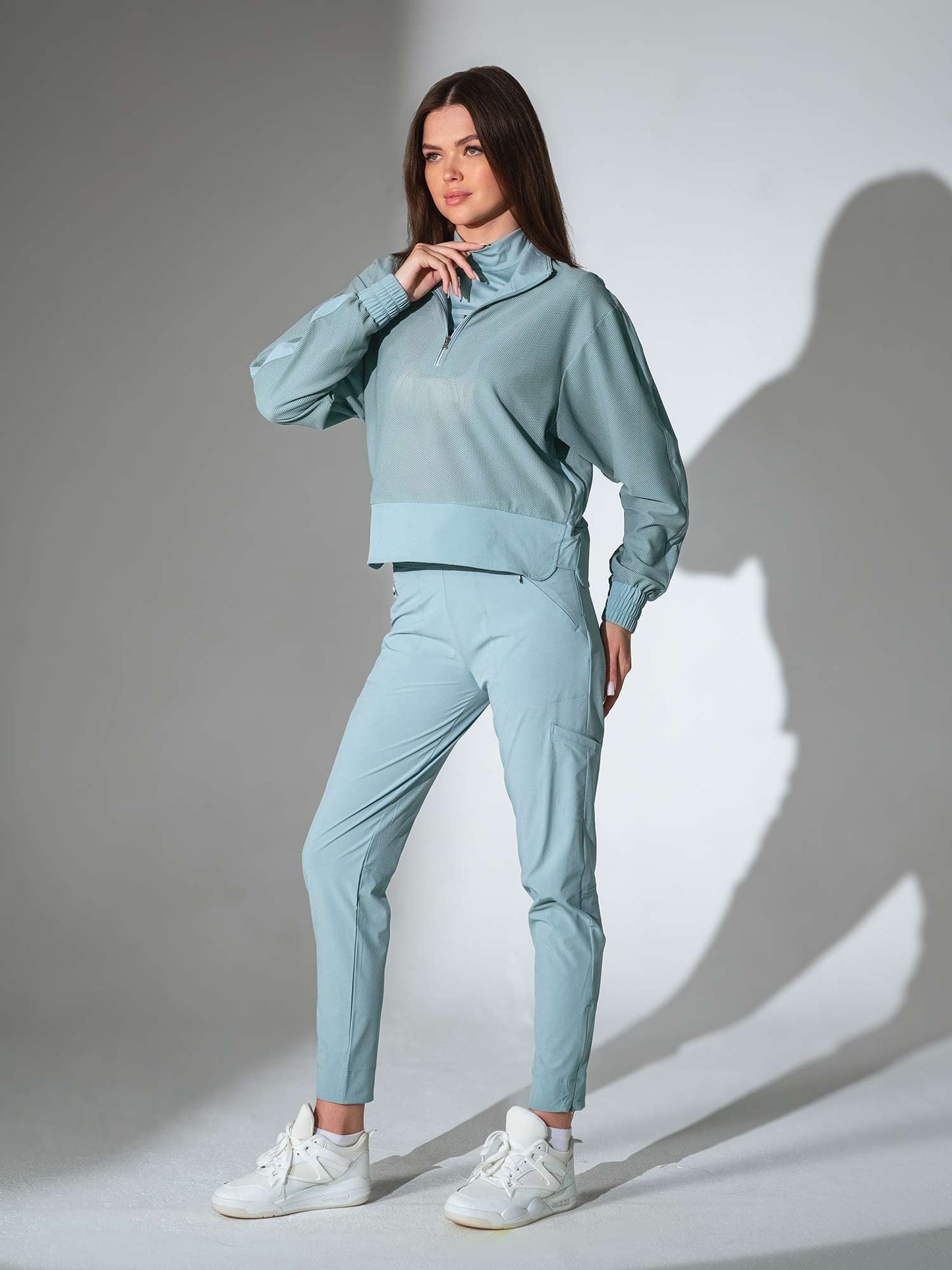 BAILA Mesh Half Zip Pullover | Technical Athletic Top with Pockets