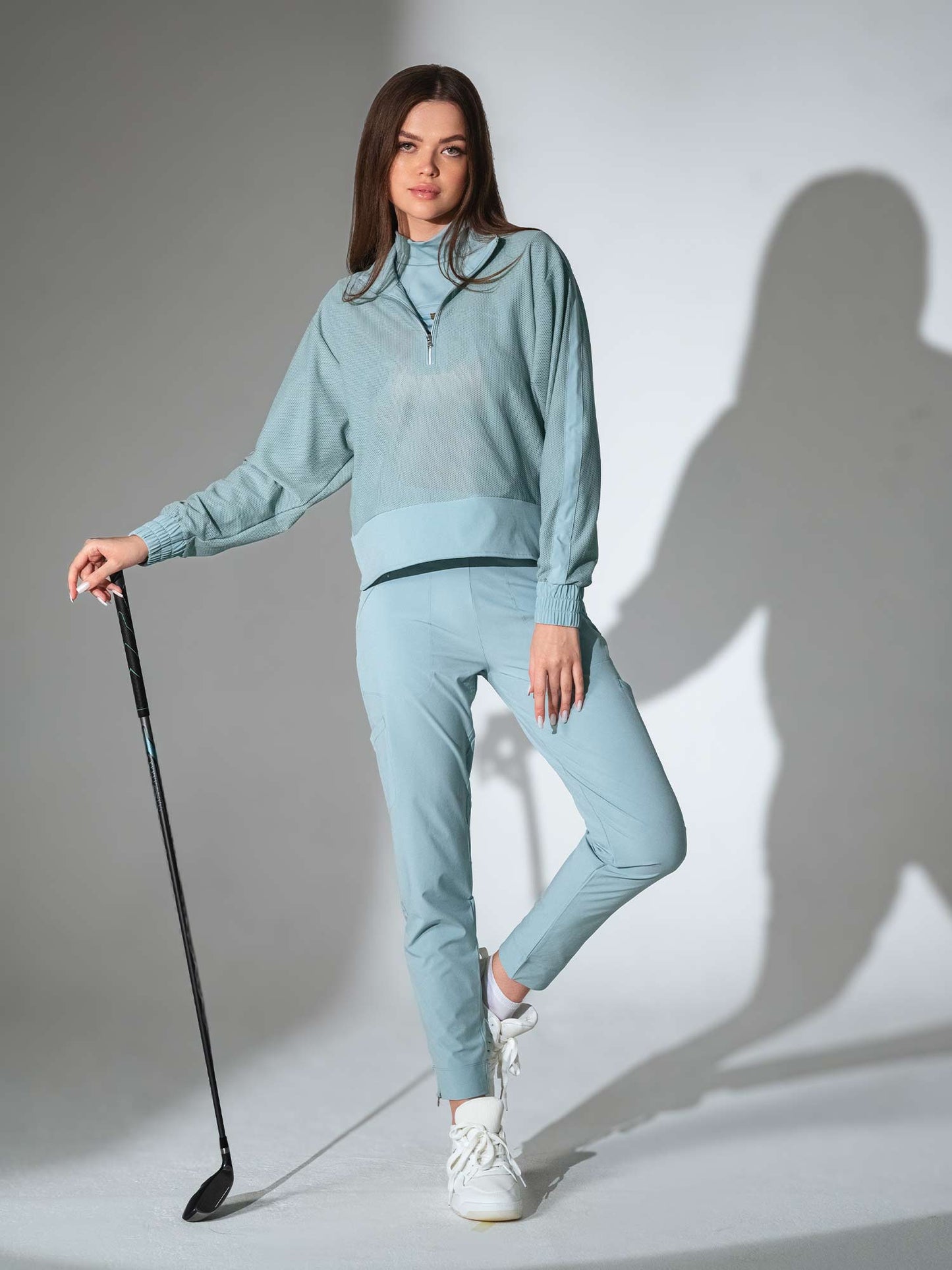 BAILA Mesh Half Zip Pullover | Technical Athletic Top with Pockets