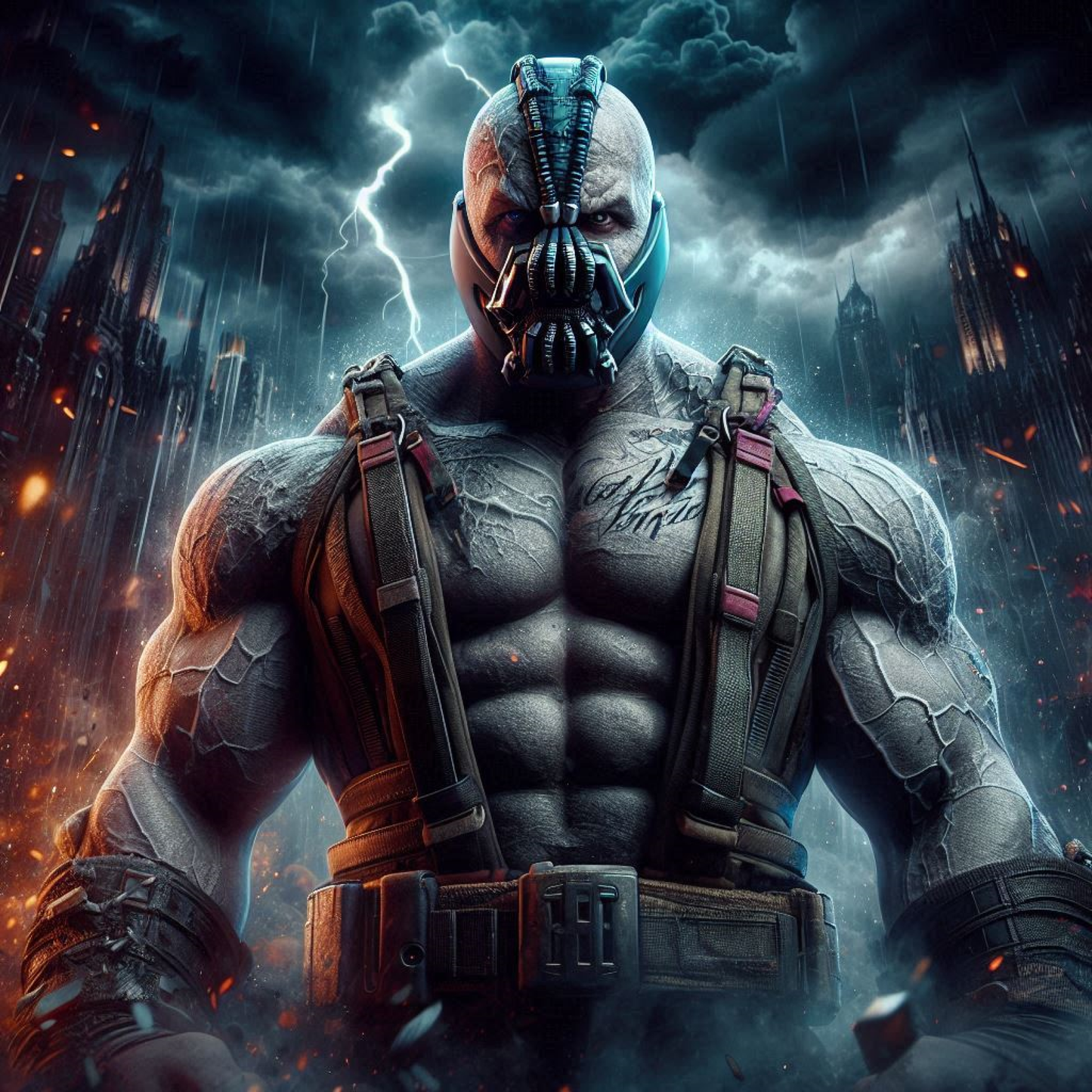 Bane - Dark Knight Rising - Ready To Hang  Canvas Hi-Res Wall Artwork