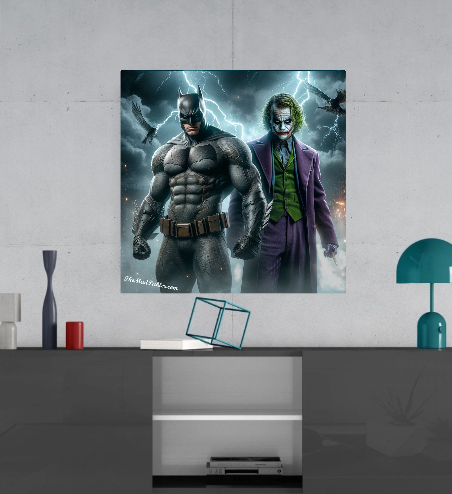 Dark Knight/Joker #2 - Nemesis Series -  Ready To Hang  Canvas Hi-Res Wall Artwork