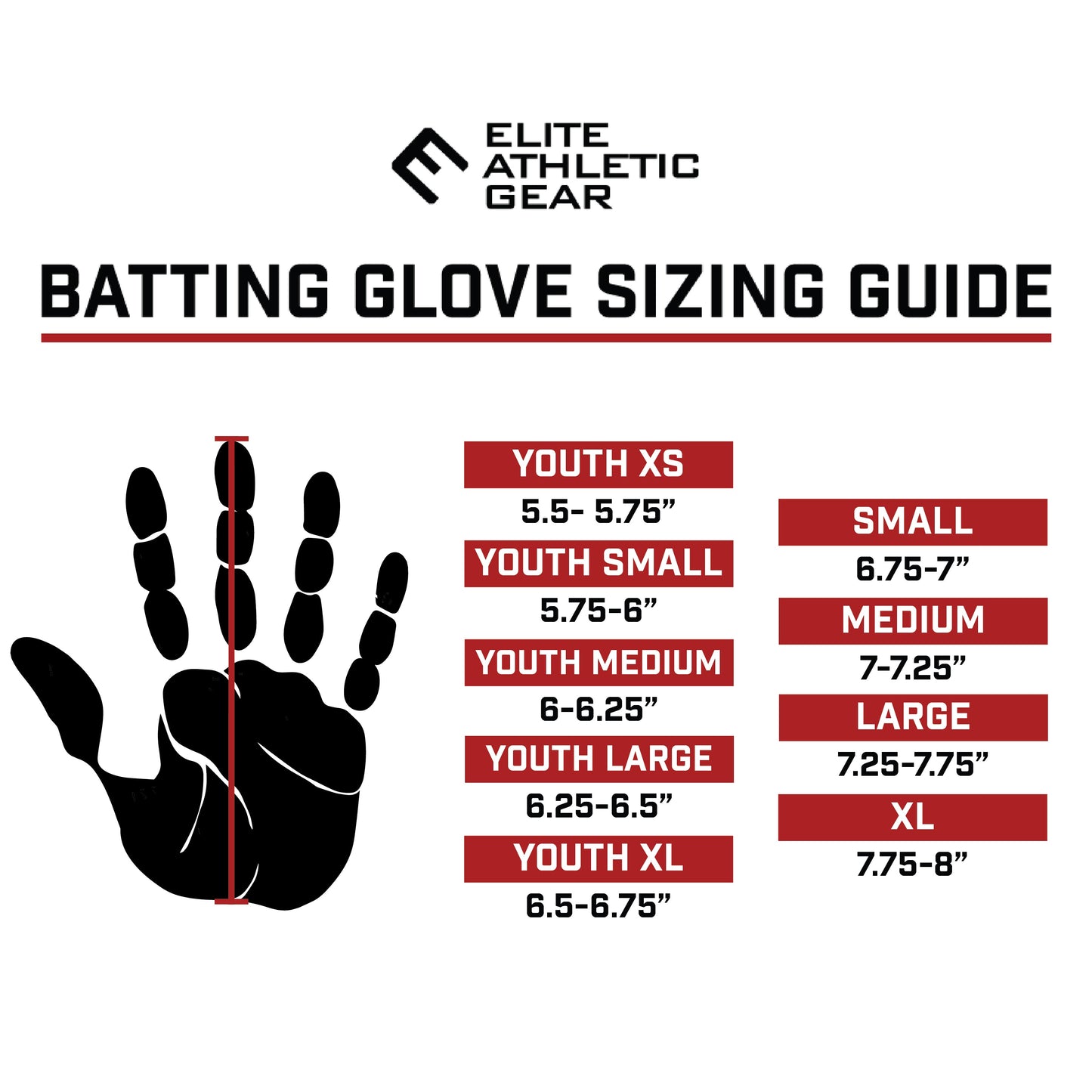 Faith Cross Black Batting Gloves