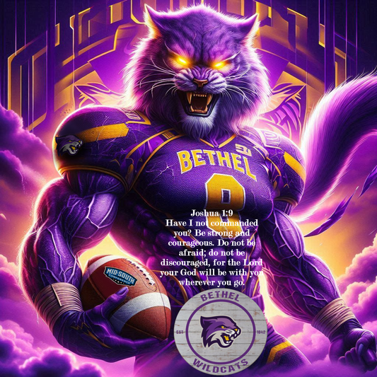 Bethel University Football  Ready To Hang  Canvas Hi-Res Wall Artwork