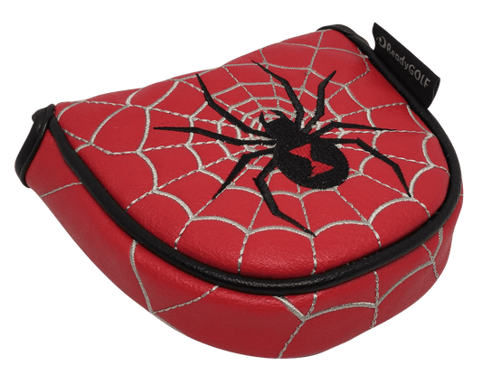 Black Widow Spider Embroidered Mallet Putter Cover by ReadyGOLF