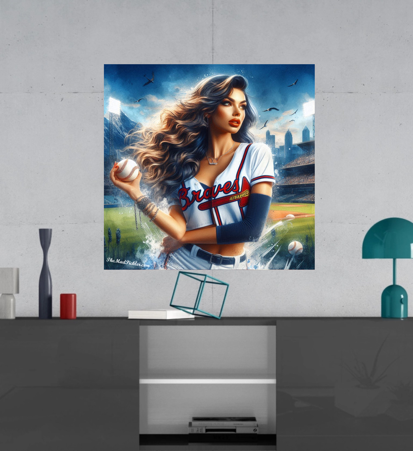 Atlanta Braves Babe -  Ready To Hang  Canvas Hi-Res Wall Artwork