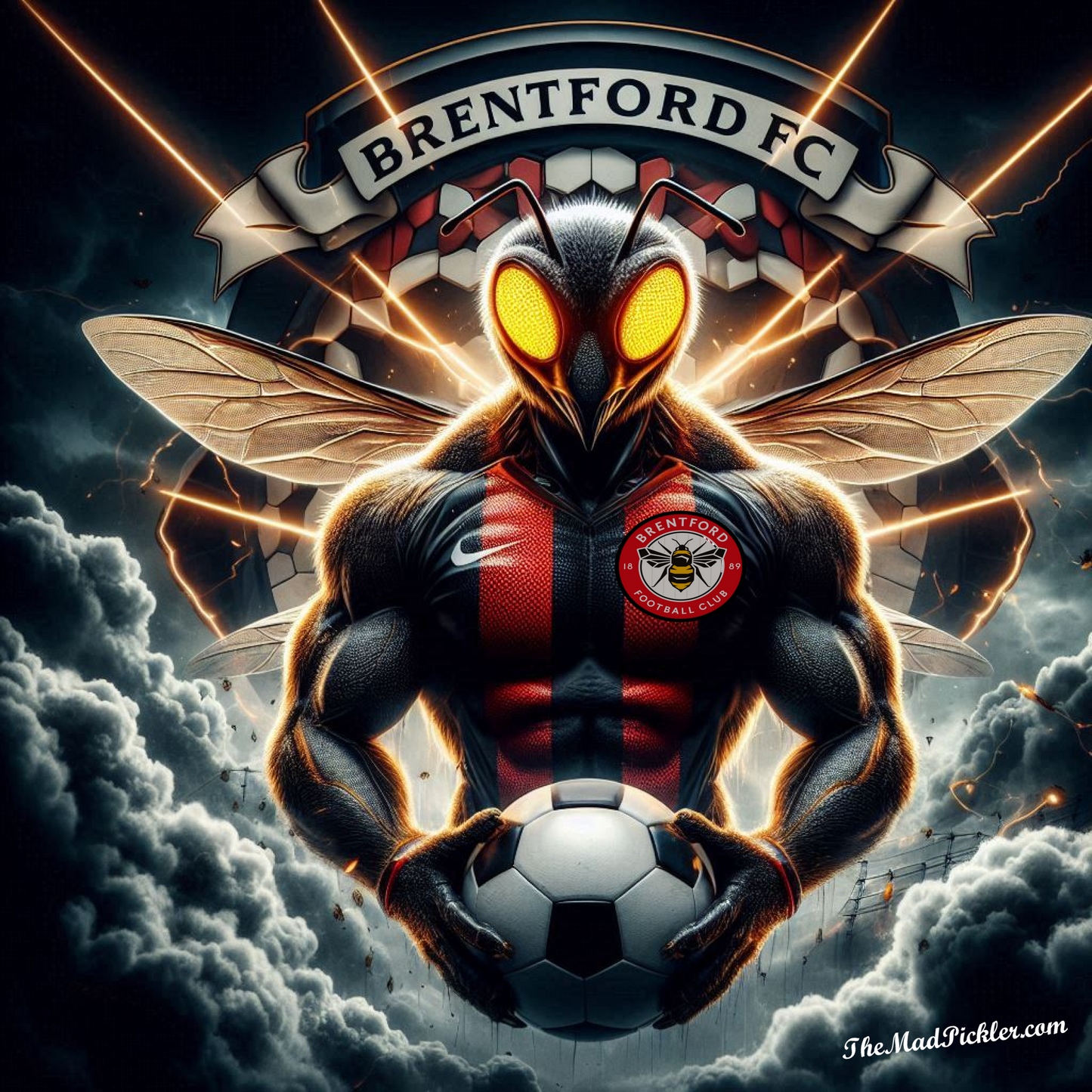 Brentford F.C. Bees -  Ready To Hang  Canvas Hi-Res Wall Artwork