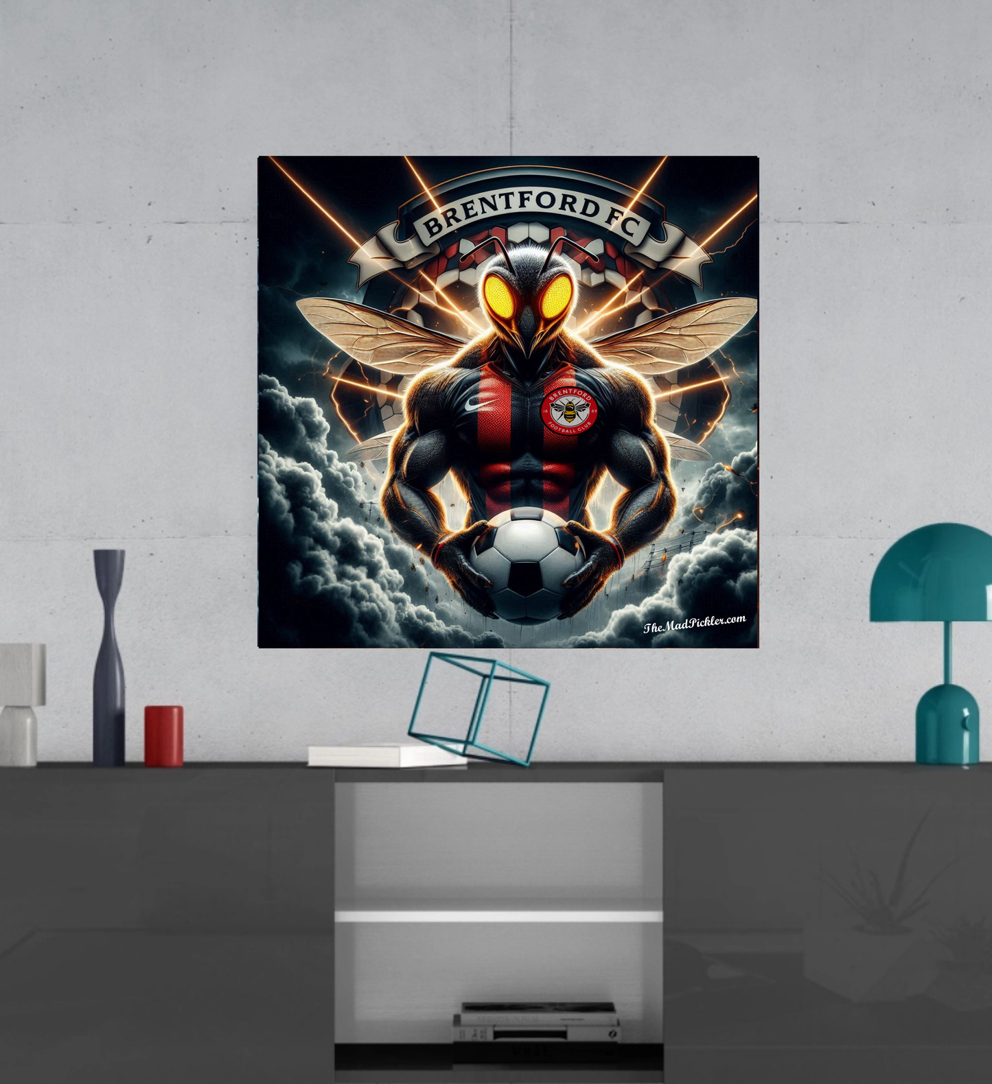 Brentford F.C. Bees -  Ready To Hang  Canvas Hi-Res Wall Artwork