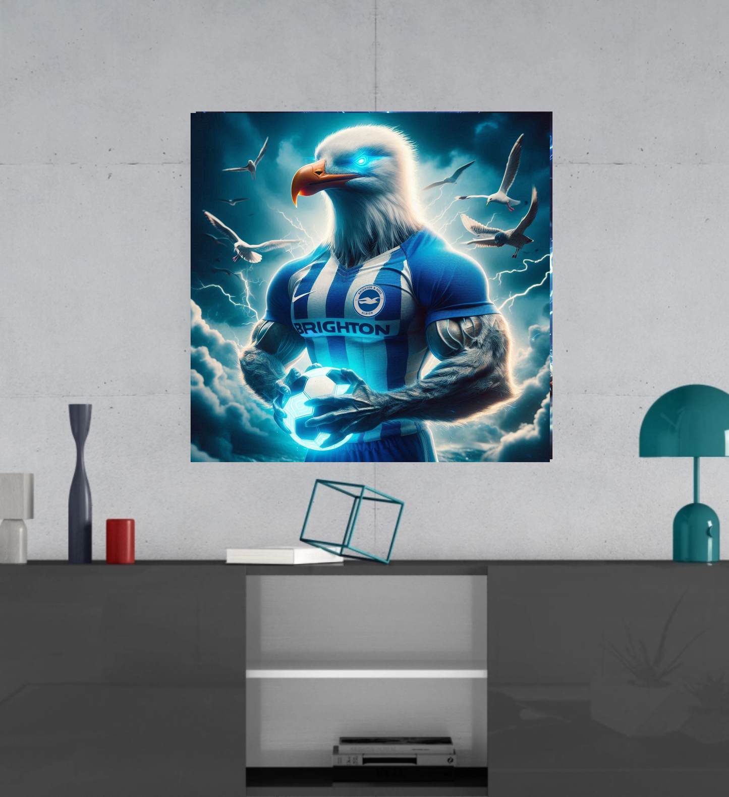 Brighton & Hove Albion F.C.  -  Ready To Hang  Canvas Hi-Res Wall Artwork