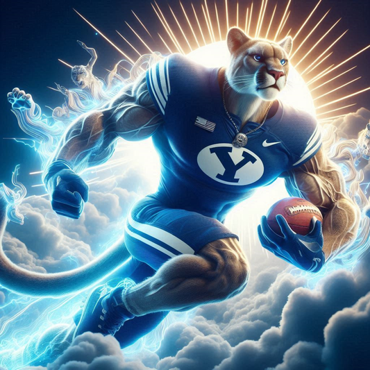 BYU Cougars-  Ready To Hang  Canvas Hi-Res Wall Artwork