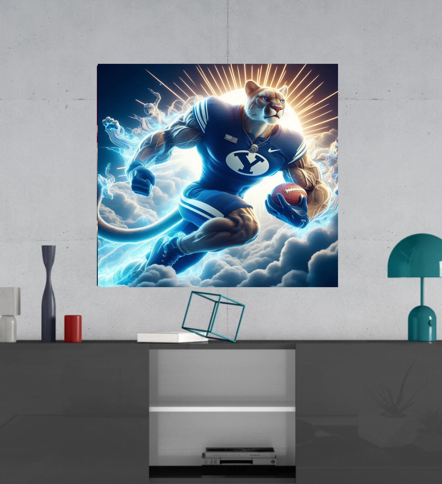 BYU Cougars-  Ready To Hang  Canvas Hi-Res Wall Artwork