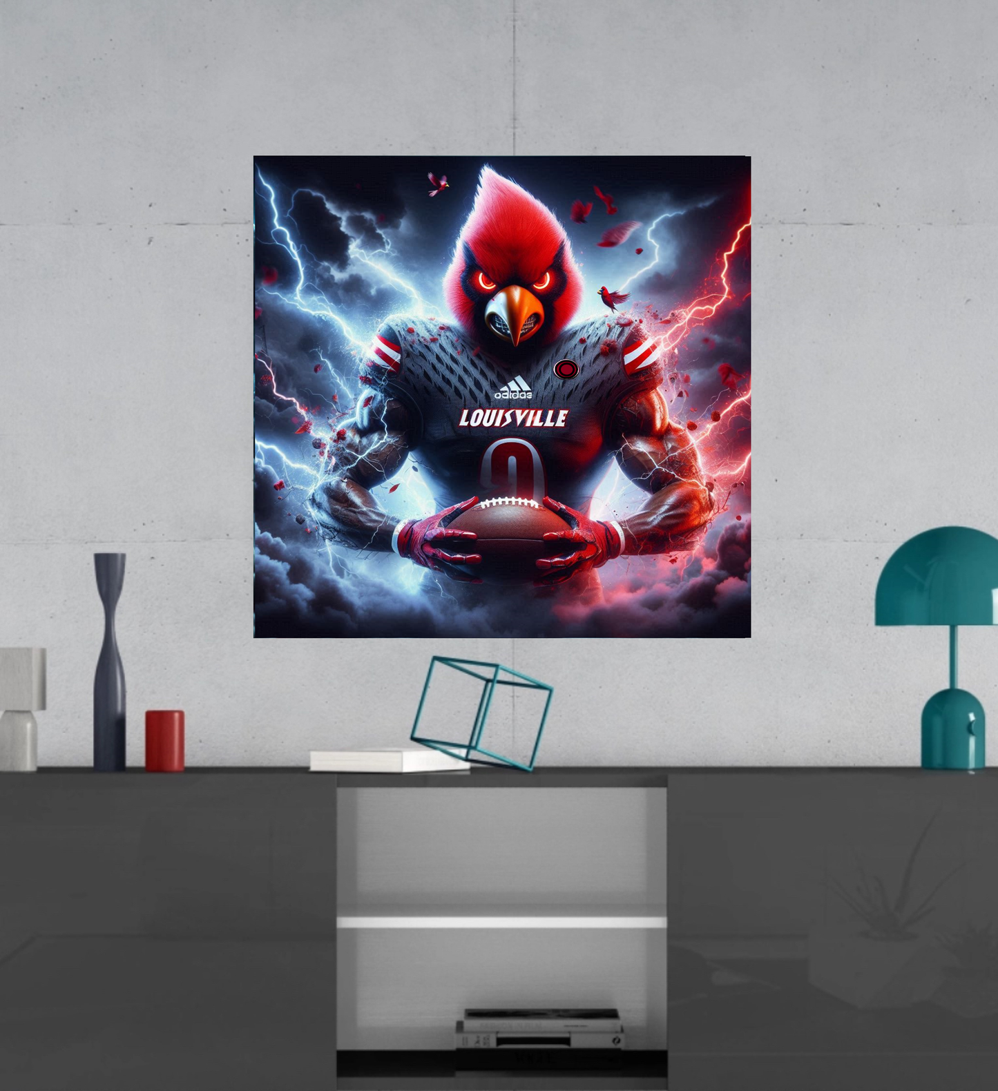 Louisville Cardinals -  Ready To Hang  Canvas Hi-Res Wall Artwork