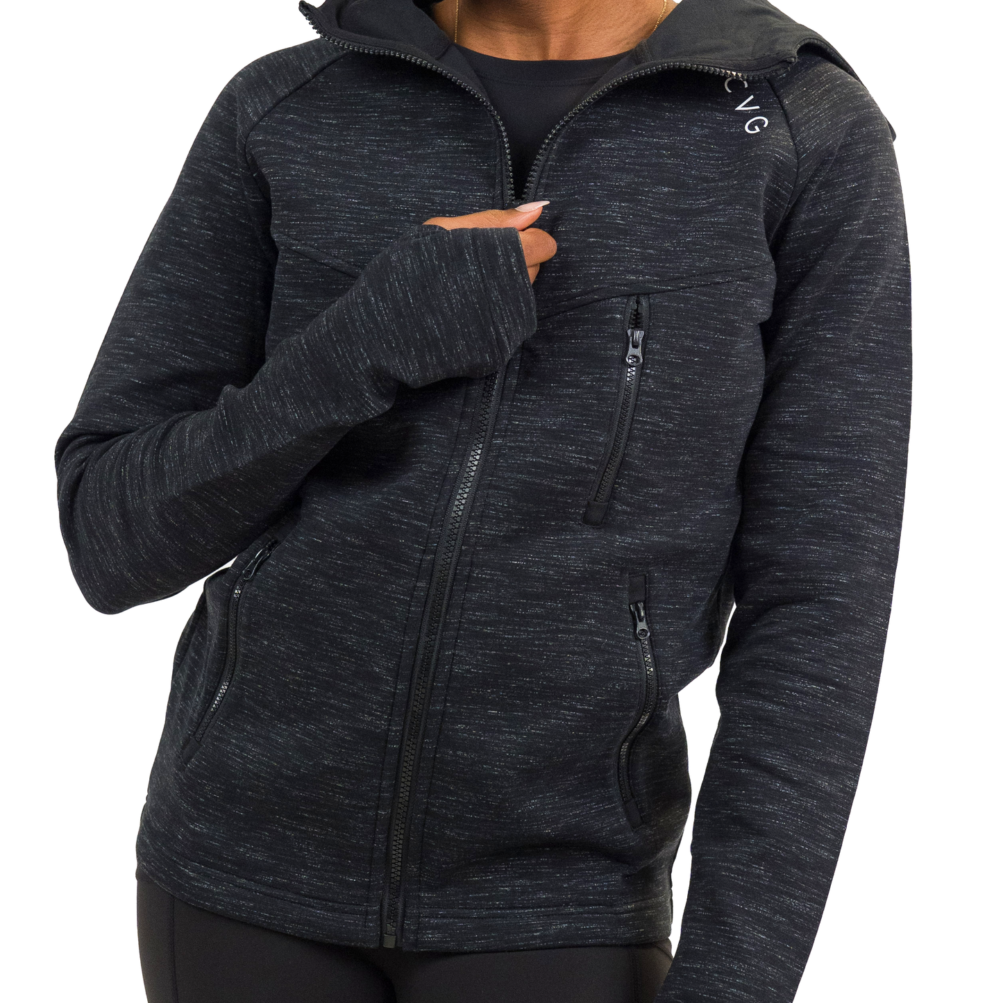 Rest Day Zip Up Sweatshirt | Charcoal