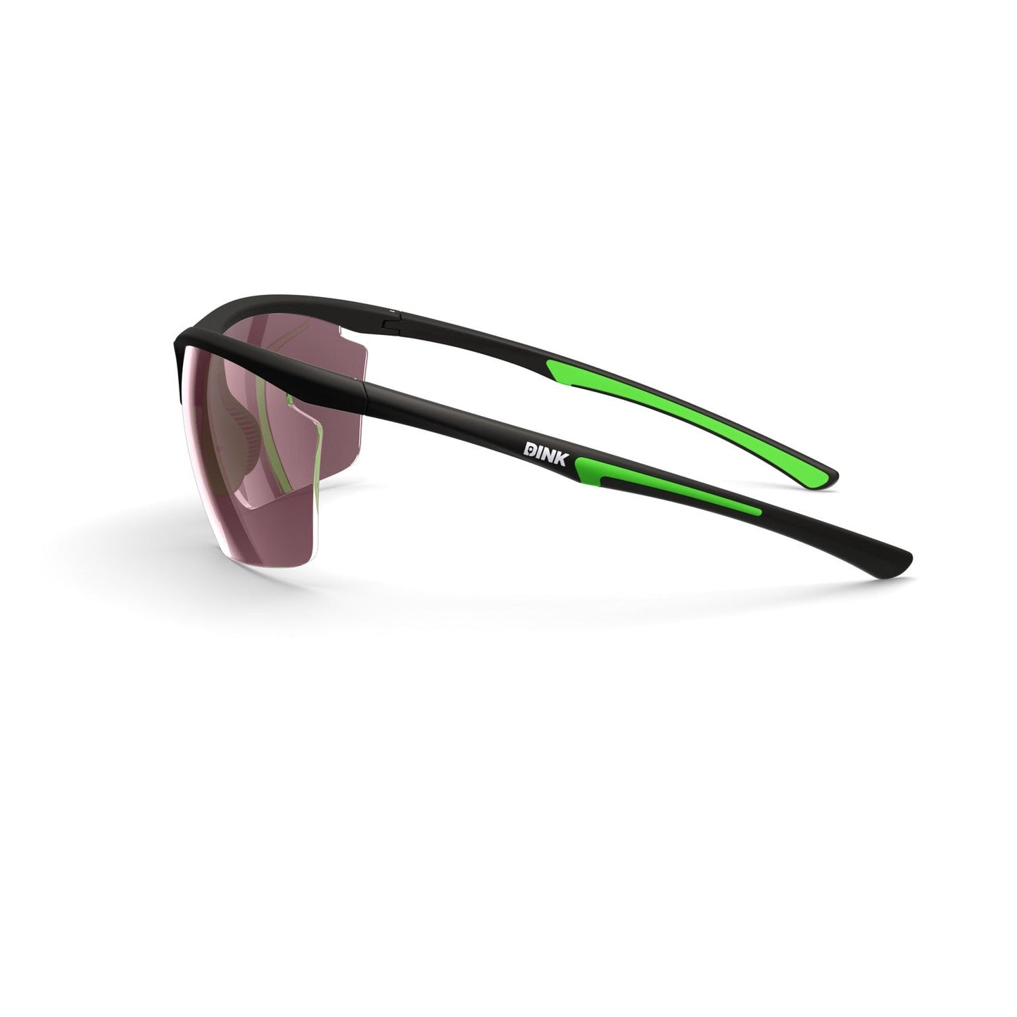 Daytona Petite Large Pickleball Sunglasses - Black/Green