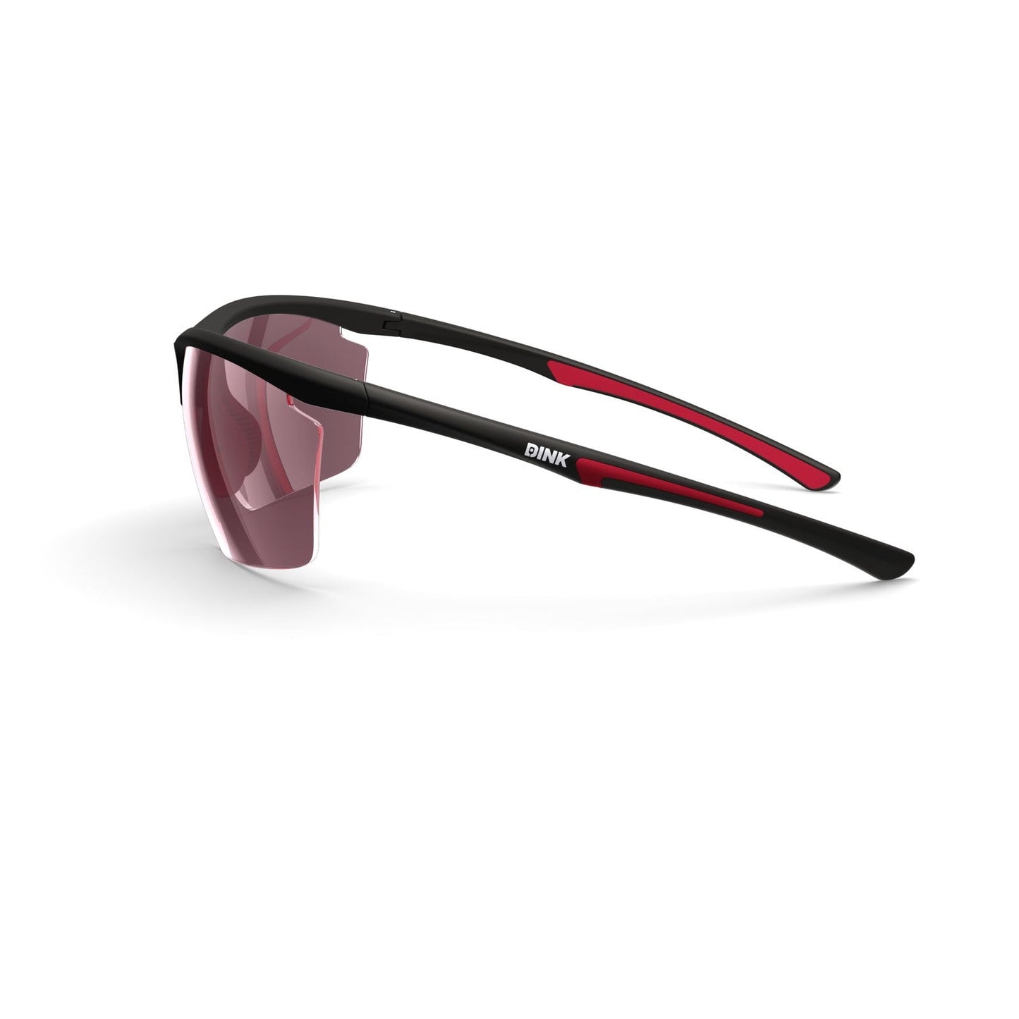 Daytona Petite Large Pickleball Sunglasses - Black/Red