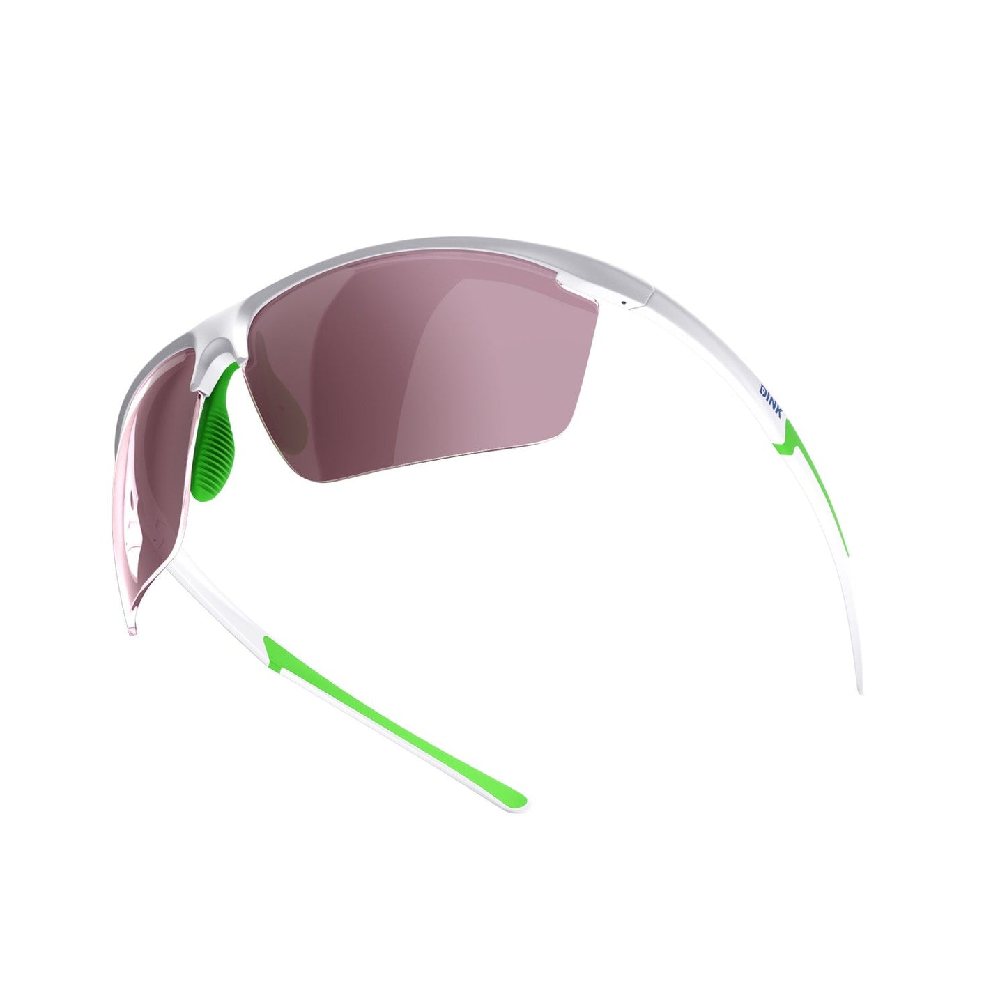 Daytona Petite Large Pickleball Sunglasses - White/Green