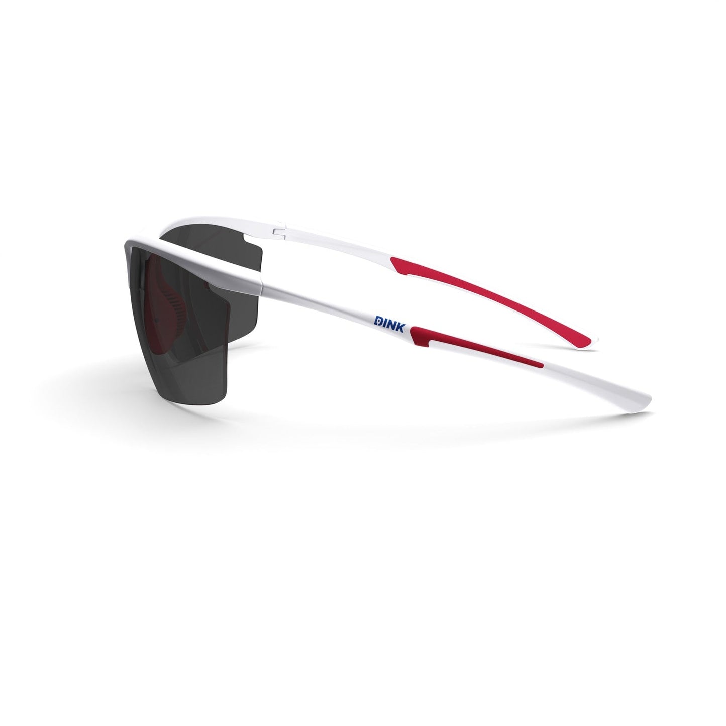 Daytona Petite Large Pickleball Sunglasses - White/Red