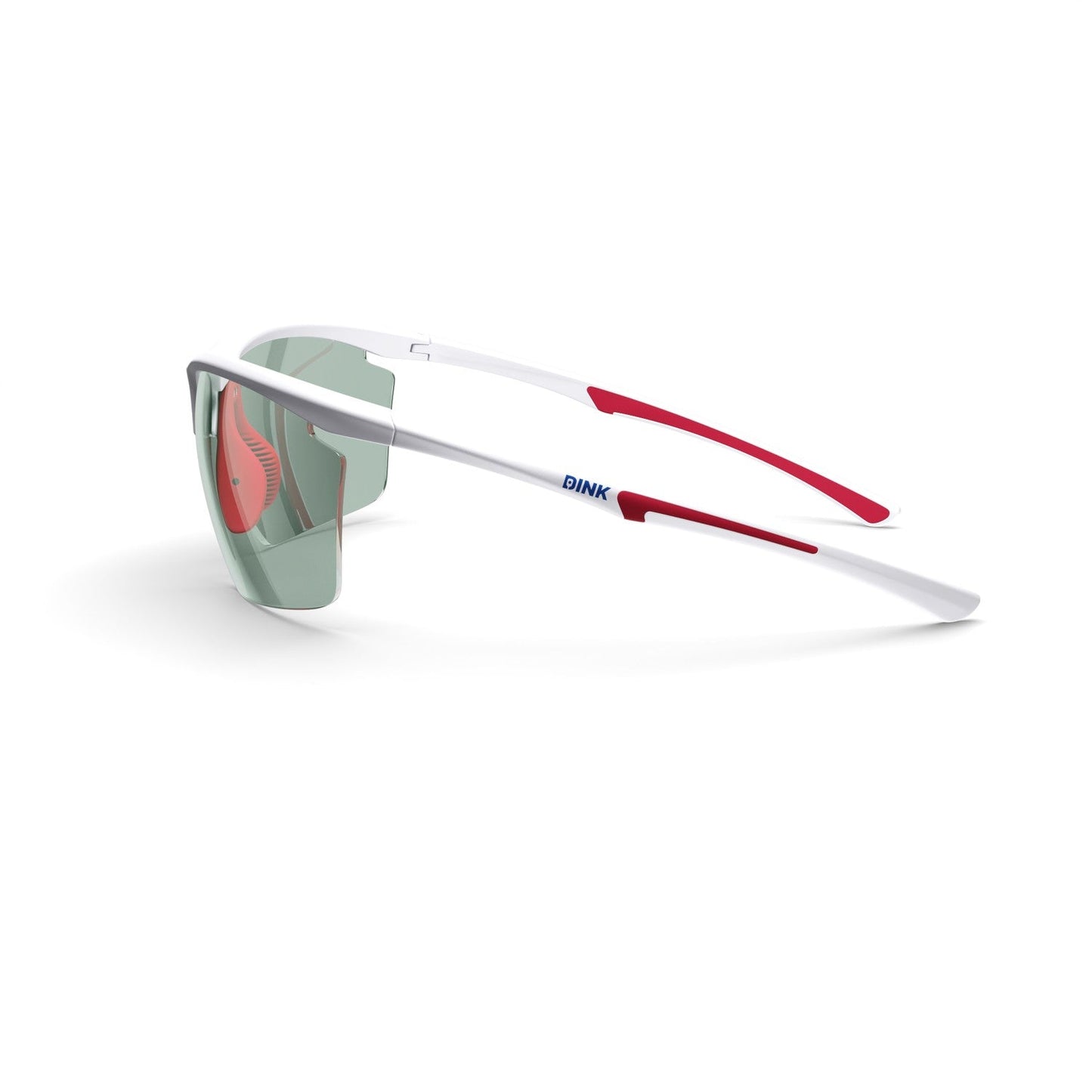 Daytona Petite Large Pickleball Sunglasses - White/Red
