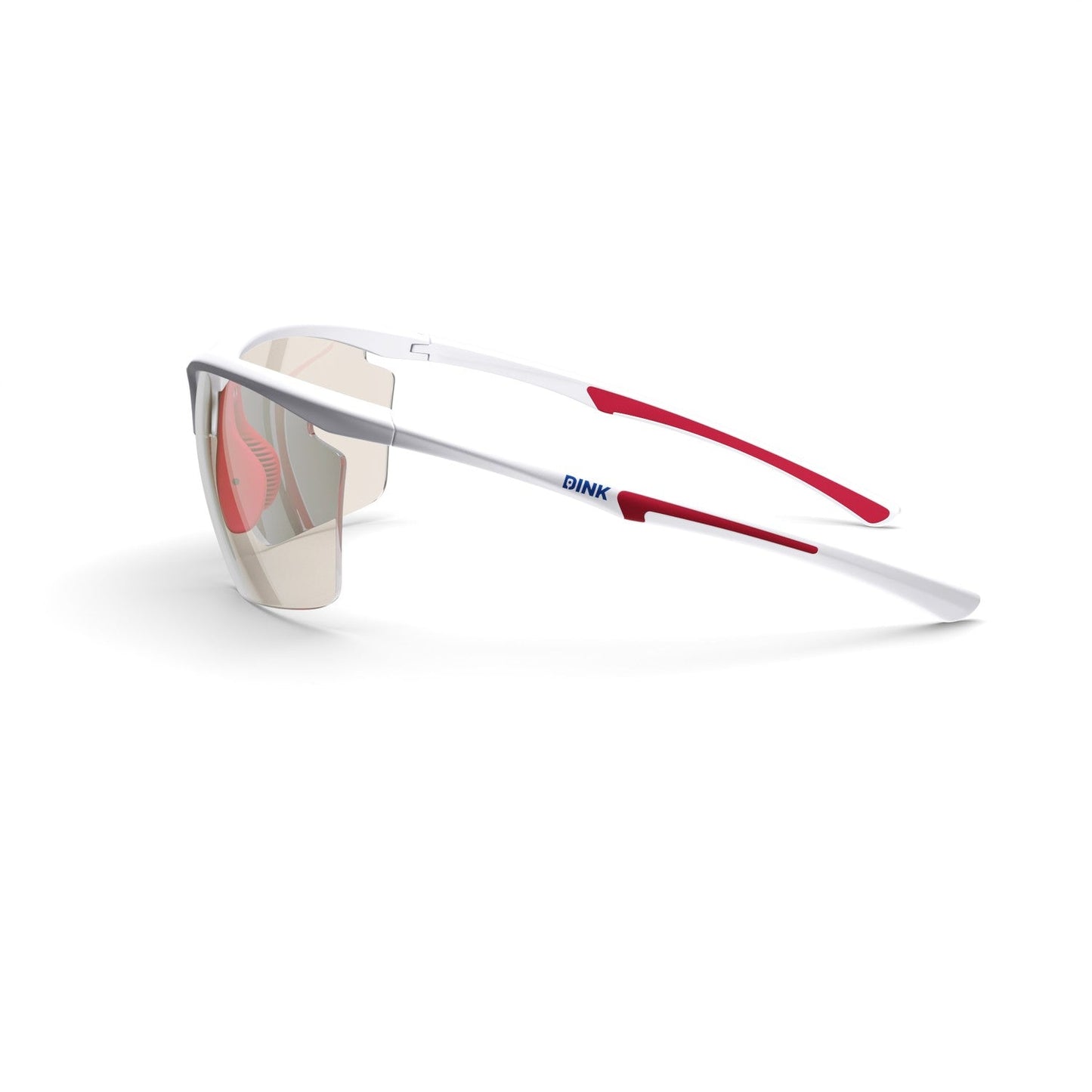 Daytona Petite Large Pickleball Sunglasses - White/Red