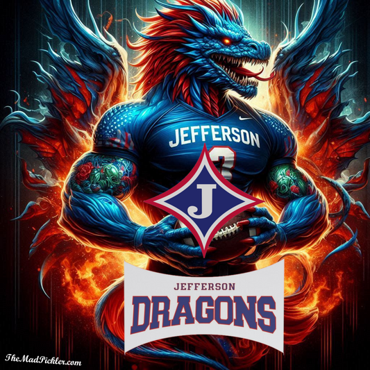 Jefferson High School Dragons -  Ready To Hang  Canvas Hi-Res Wall Artwork