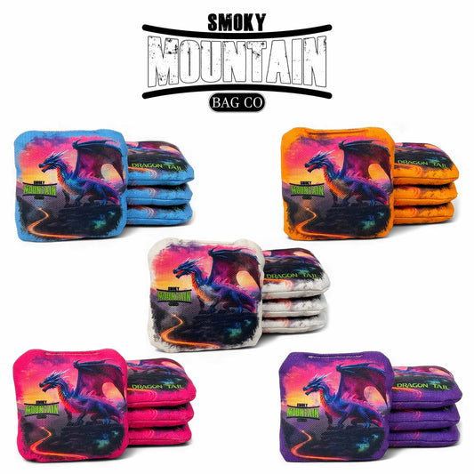 Smoky Mountain Bag Co – PRO Cornhole Bags - Set of 4 - Dragon Tail Series