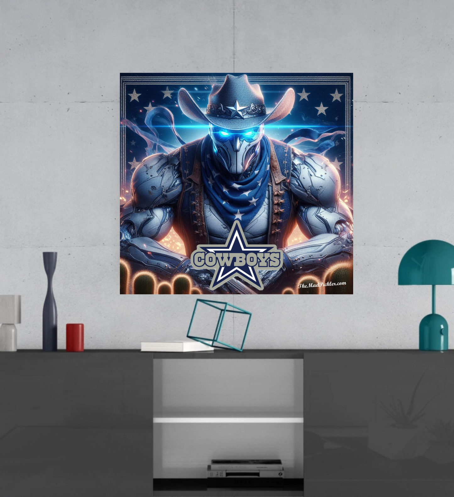 Dallas Electric Cowboy -  Ready To Hang  Canvas Hi-Res Wall Artwork