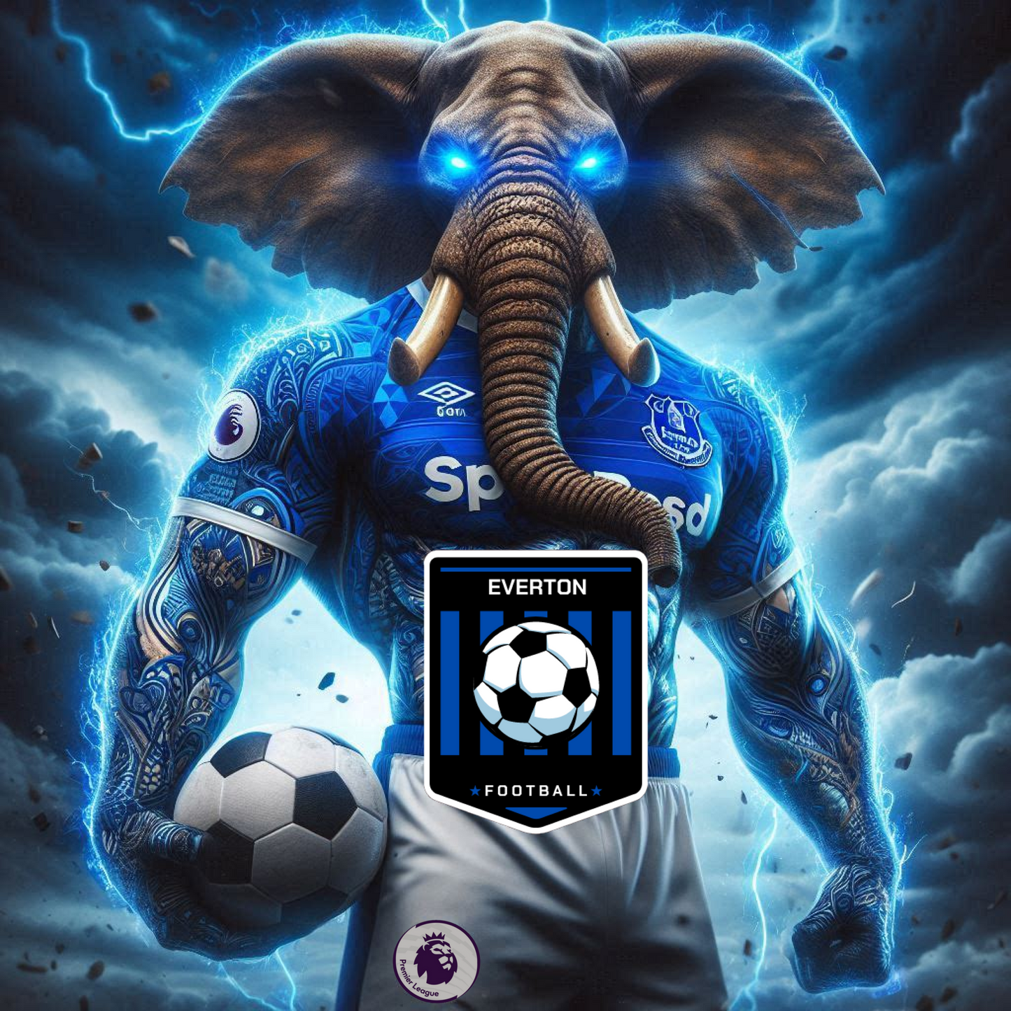 Everton F.C. - Chang -  Ready To Hang  Canvas Hi-Res Wall Artwork