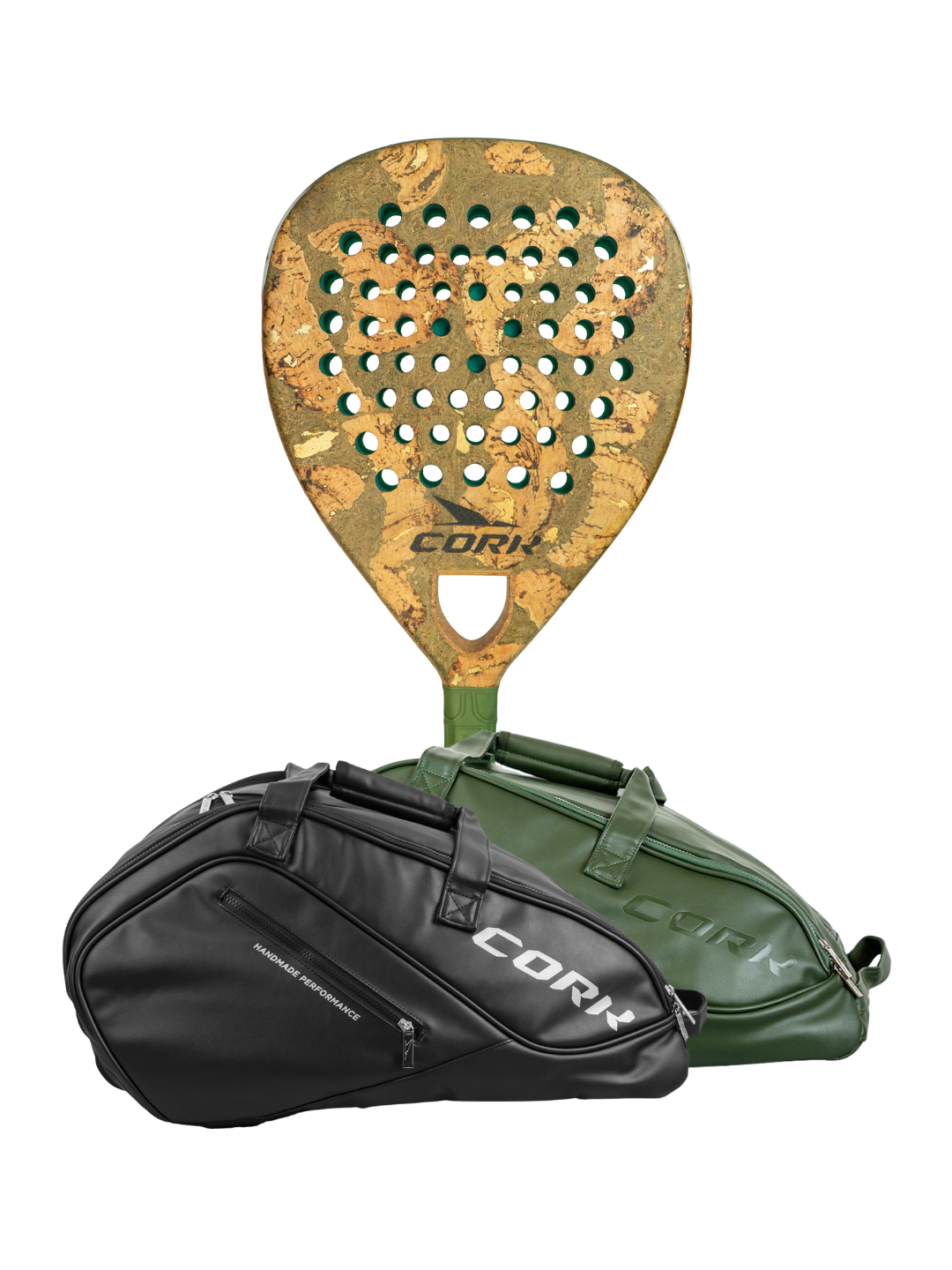Cork Padel Racket Extreme Green + FREE Thermobag