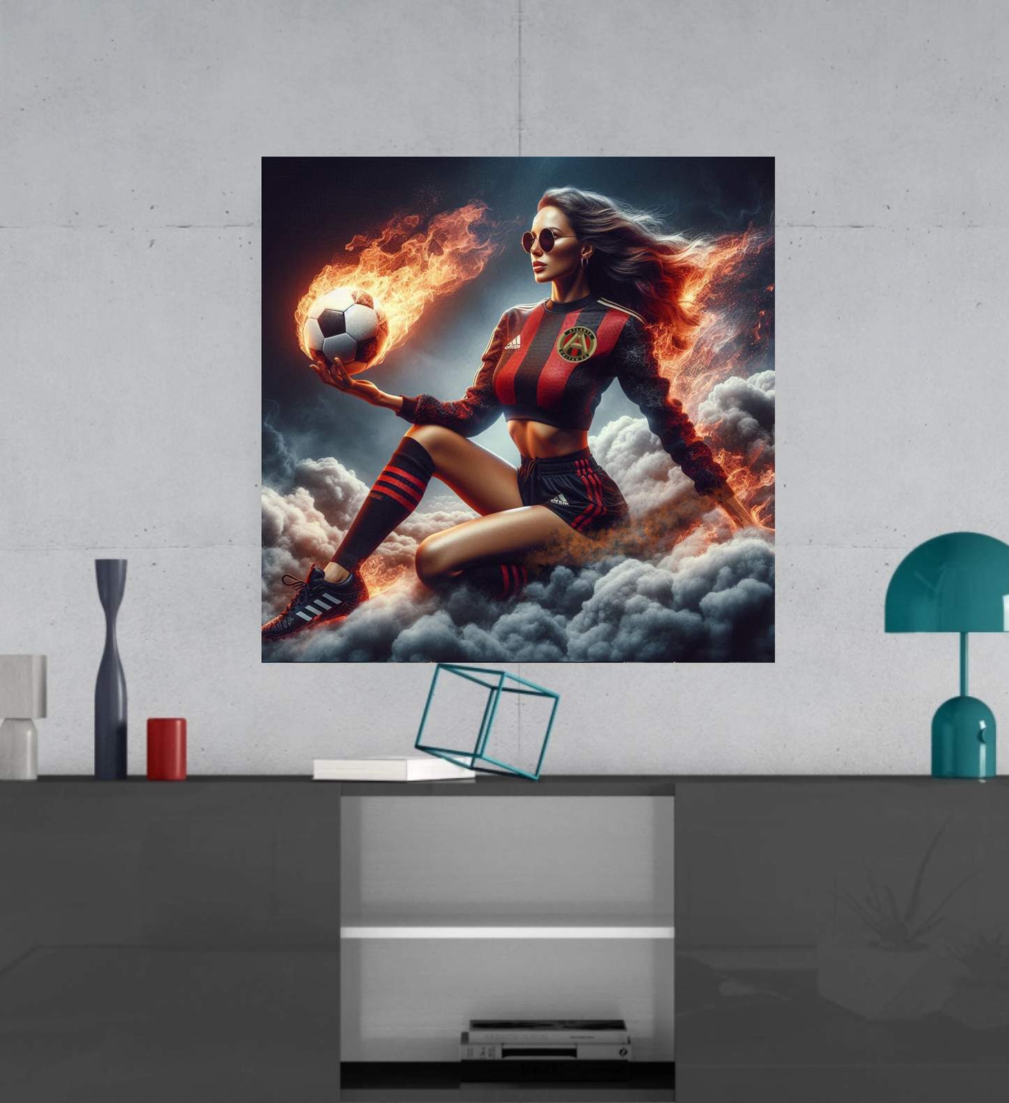 Atlanta United FC - Ball Girl - Ready To Hang  Canvas Hi-Res Wall Artwork