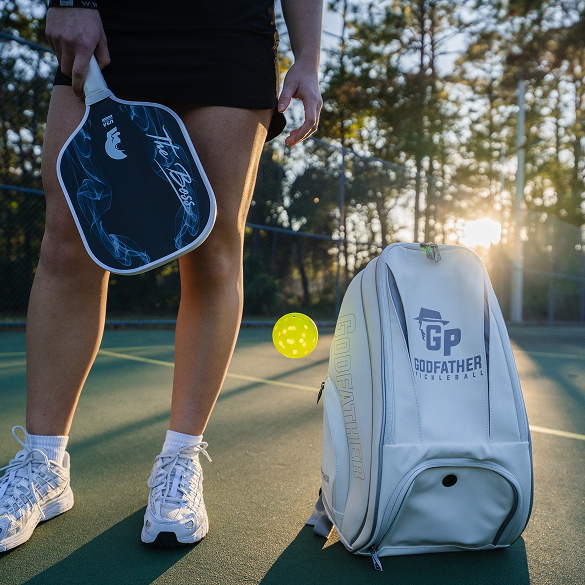 Leather Pickleball Bag - The Godfather Luxury Court Bag