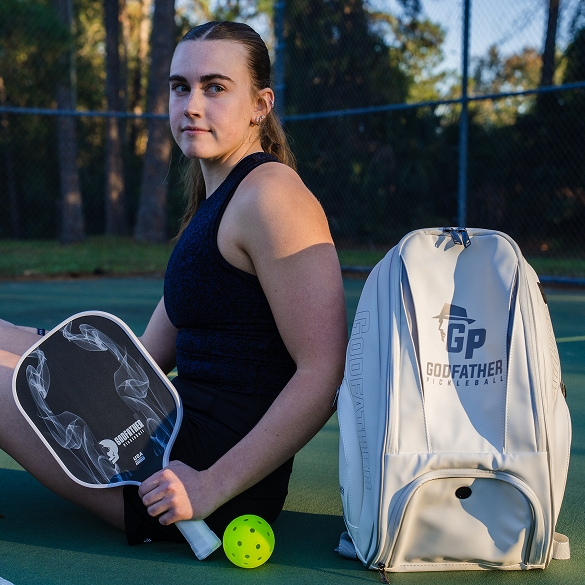 Leather Pickleball Bag - The Godfather Luxury Court Bag