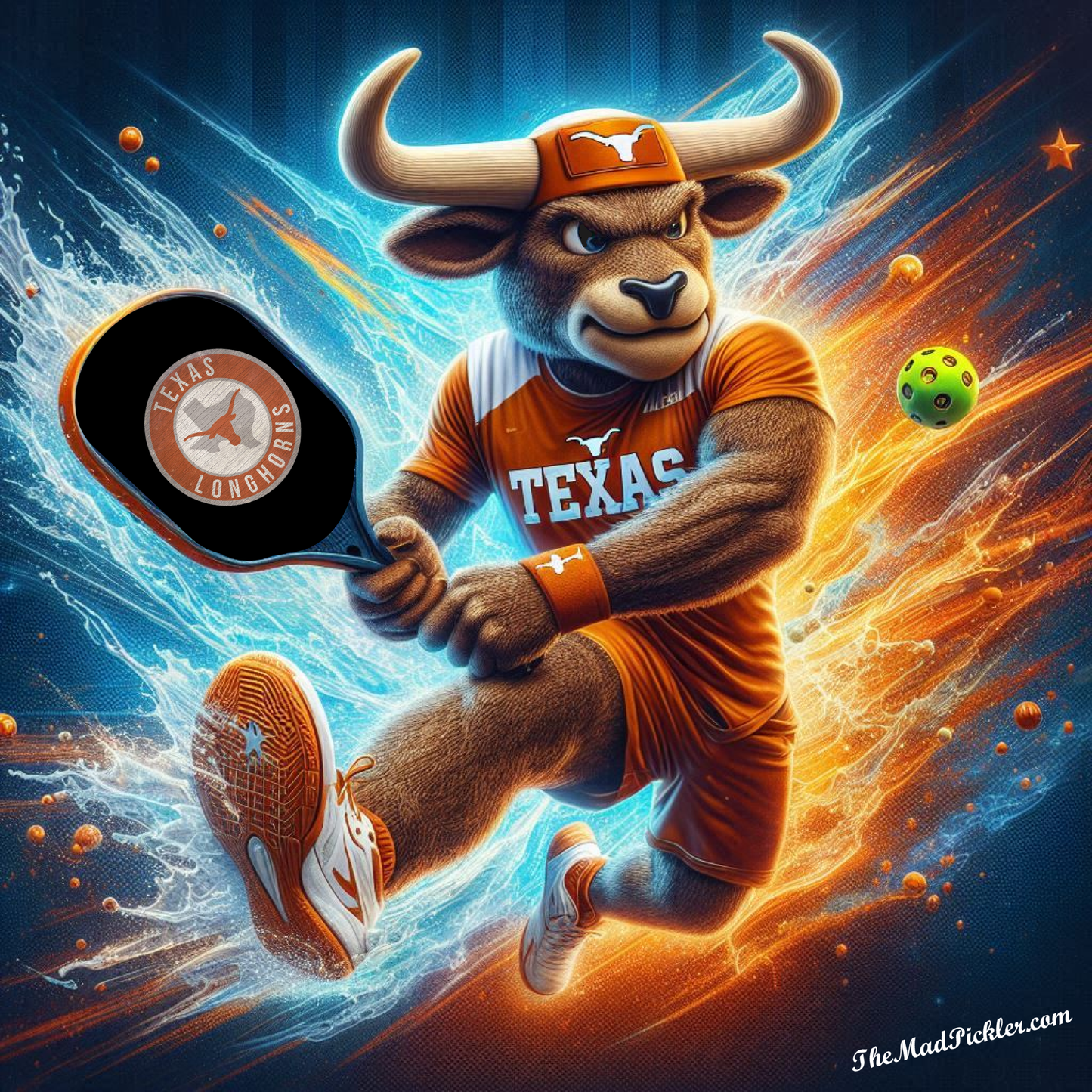 Texas Longhorns - Lienzo decorativo de alta resolución para pared