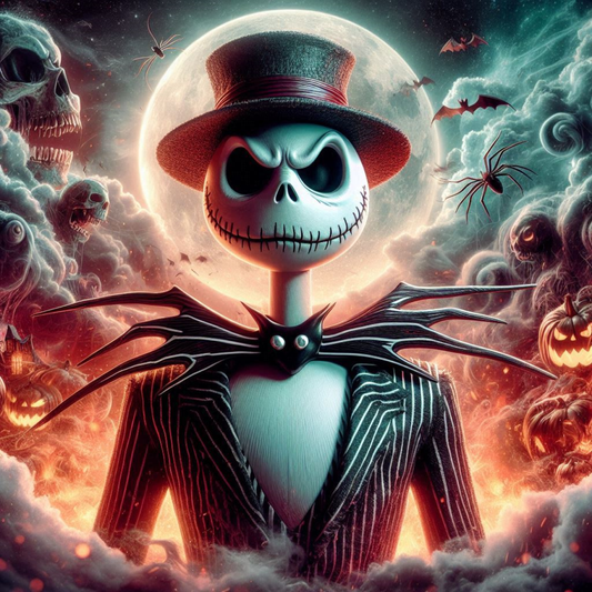 Jack Skellington - The Nightmare Before Christmas- Ready To Hang  Canvas Hi-Res Wall Artwork