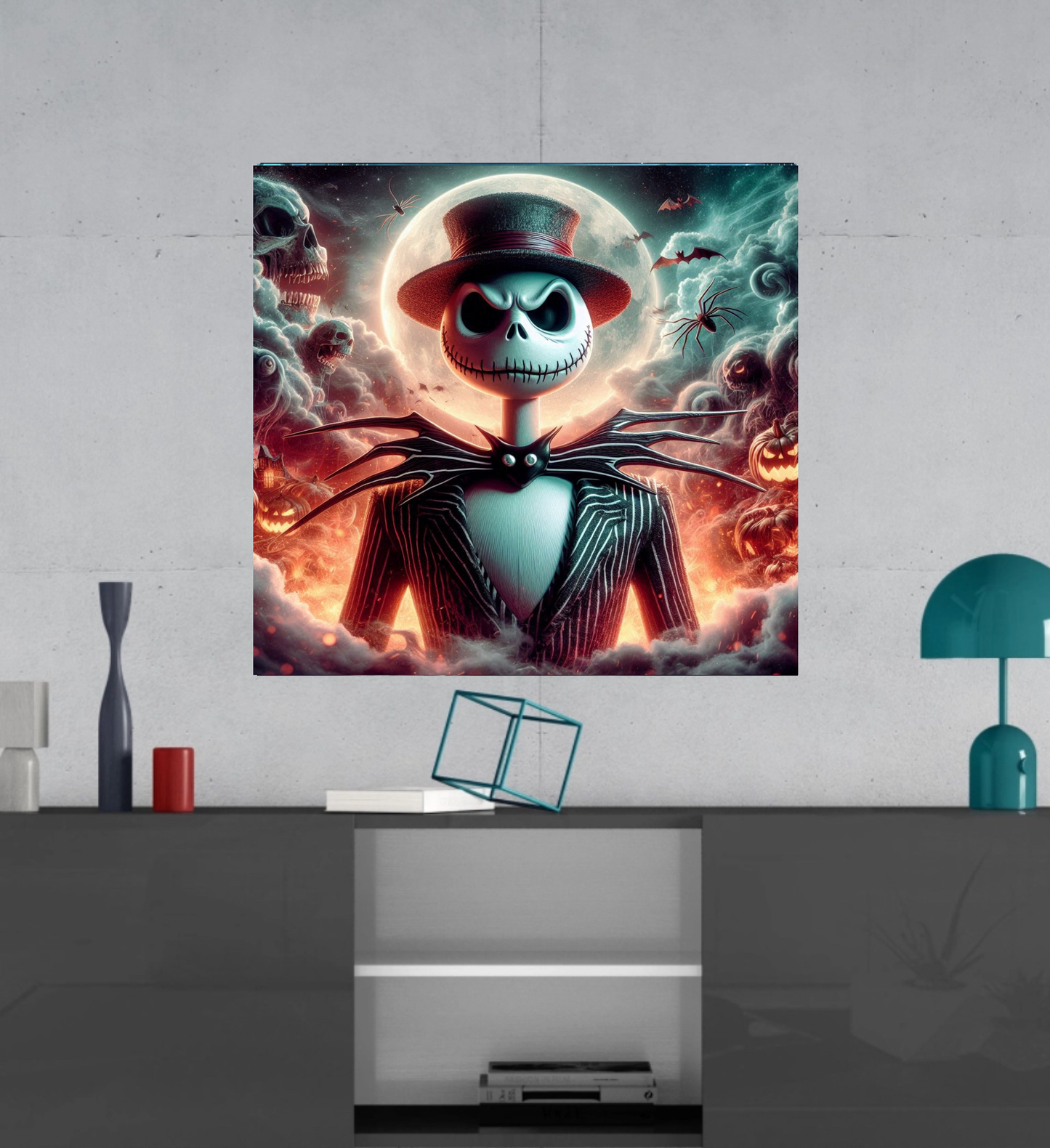 Jack Skellington - The Nightmare Before Christmas- Ready To Hang  Canvas Hi-Res Wall Artwork