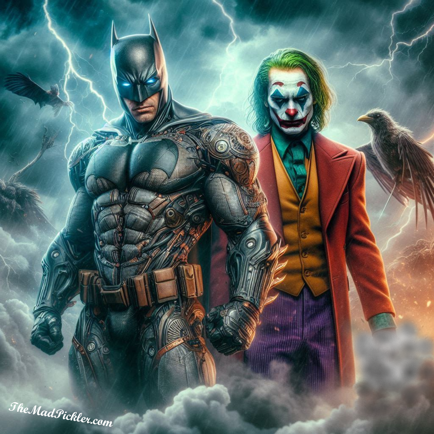 Dark Knight/Joker- Nemesis Series -  Ready To Hang  Canvas Hi-Res Wall Artwork