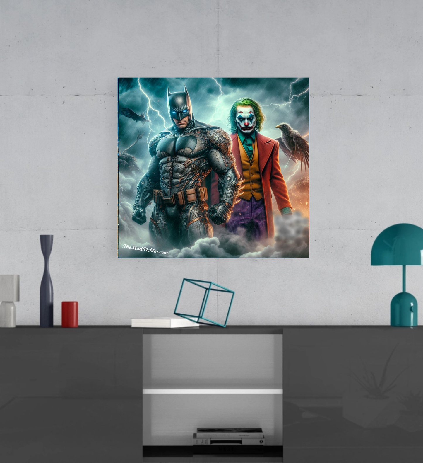 Dark Knight/Joker- Nemesis Series -  Ready To Hang  Canvas Hi-Res Wall Artwork