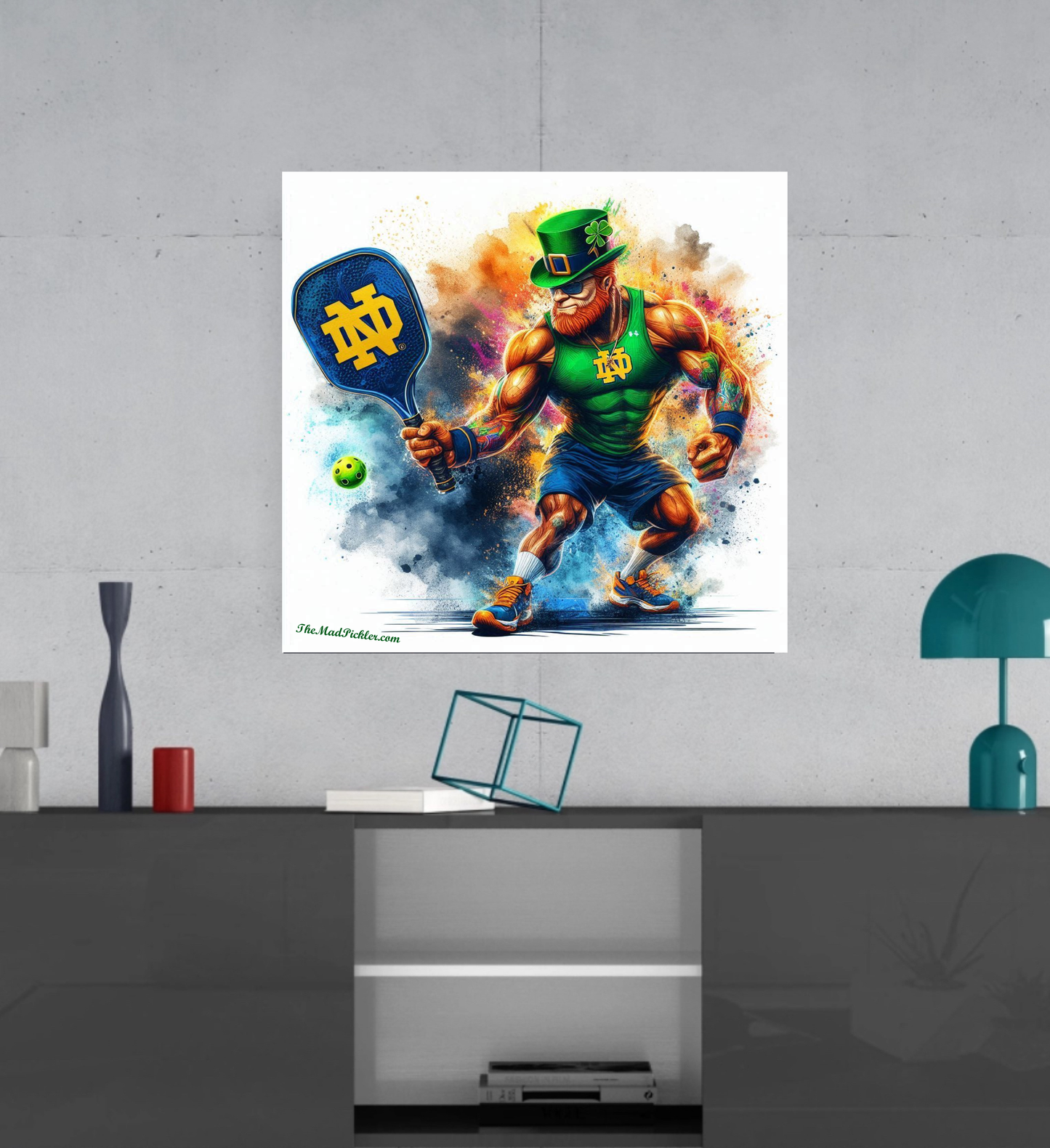 Notre Dame - Leprechaun - Canvas Hi-Res Wall Artwork