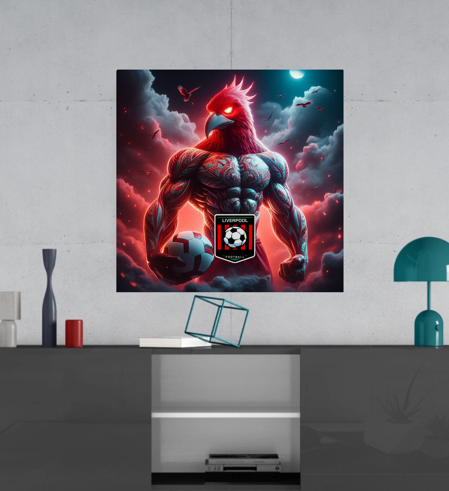 Liverpool FC - Mighty Red - Canvas Hi-Res Wall Artwork