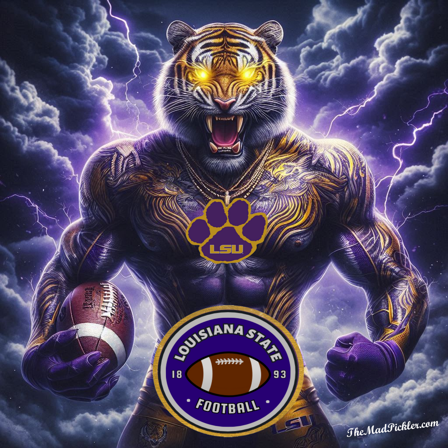 LSU Tigers -  Ready To Hang  Canvas Hi-Res Wall Artwork