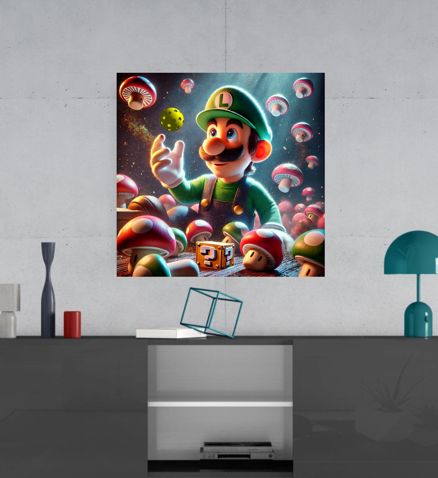 Luigi - Mario Brothers -  Ready To Hang  Canvas Hi-Res Wall Artwork