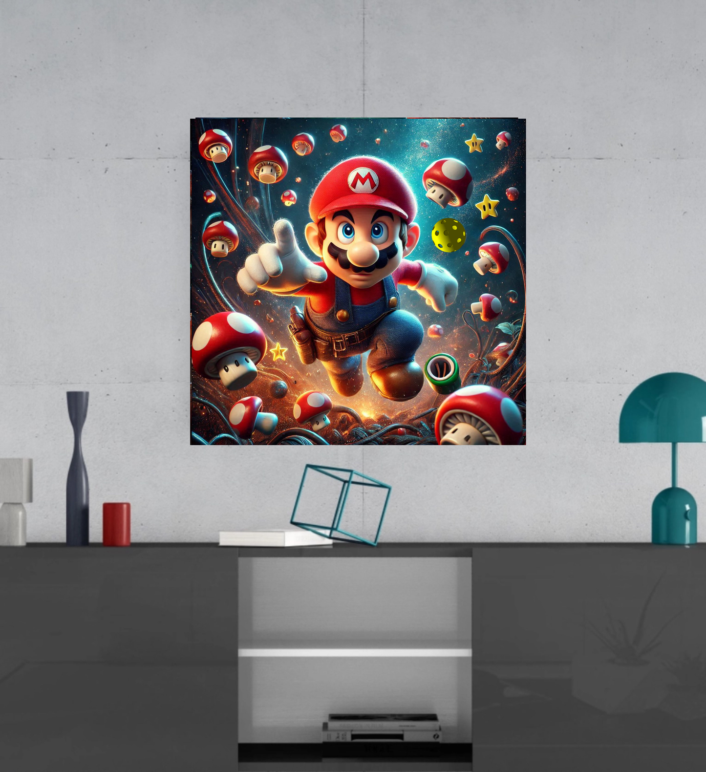 Mario - Mario Brothers -  Ready To Hang  Canvas Hi-Res Wall Artwork