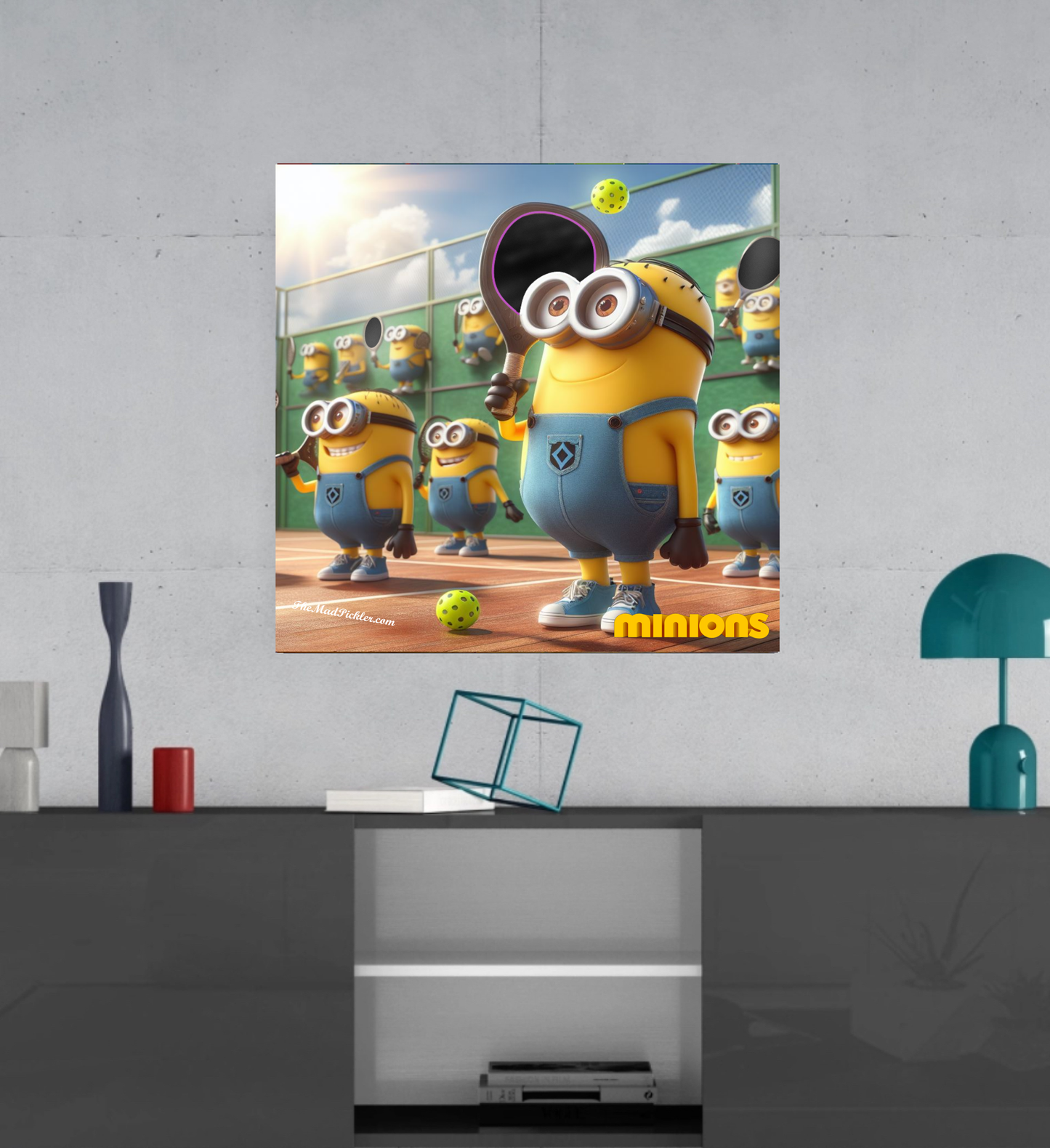 OOOH...Me Want Pickleball  - Minions - Ready To Hang Canvas Hi-Res Wall Artwork