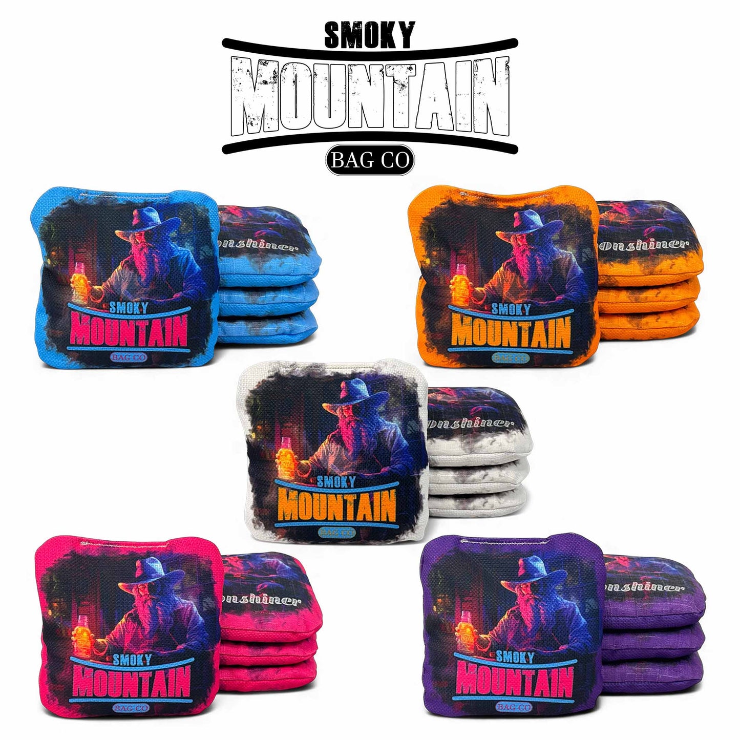 Smoky Mountain Bag Co – PRO Cornhole Bags - Set of 4 - Moonshiner Series