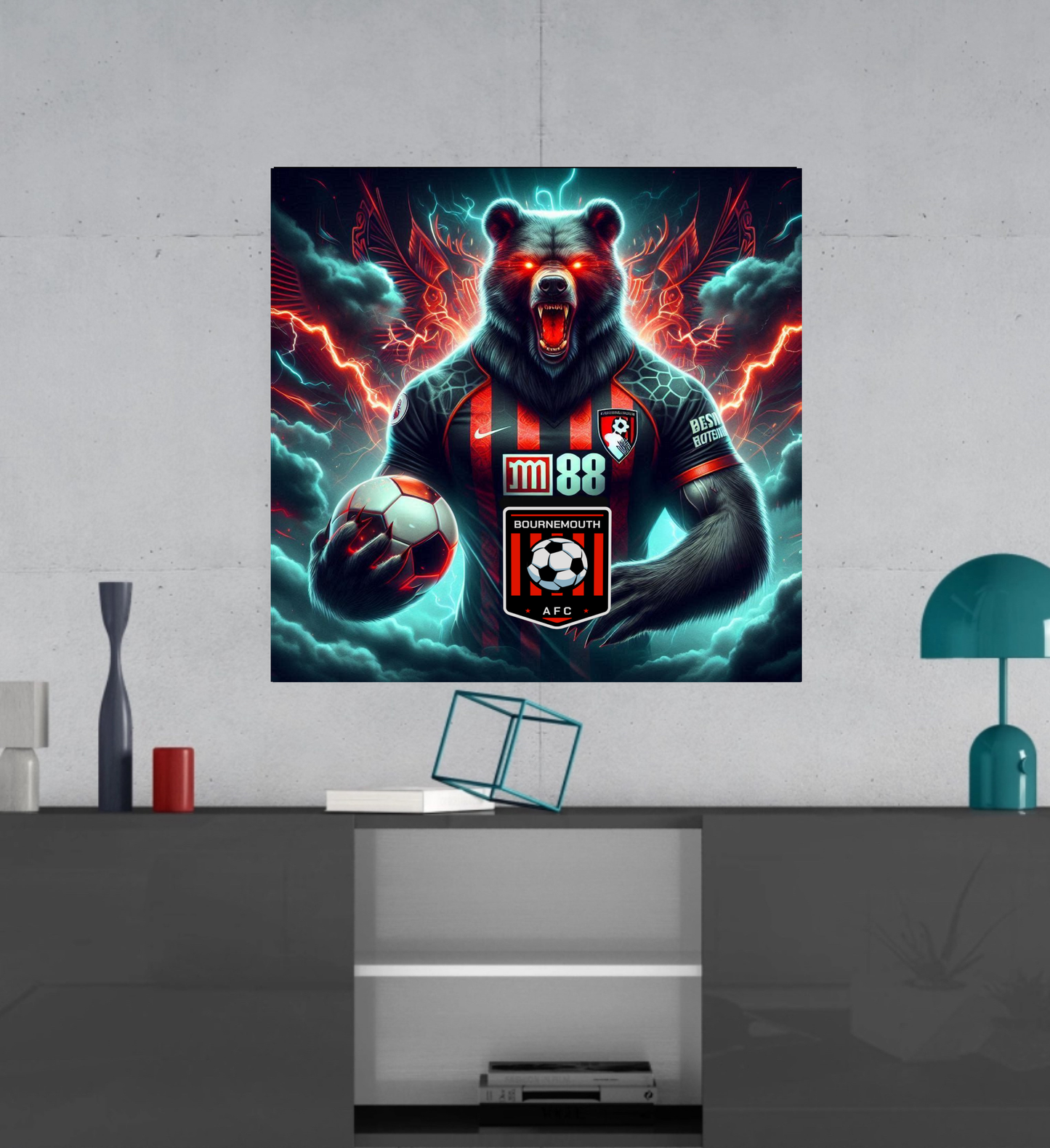 AFC Bournemouth -  Ready To Hang  Canvas Hi-Res Wall Artwork