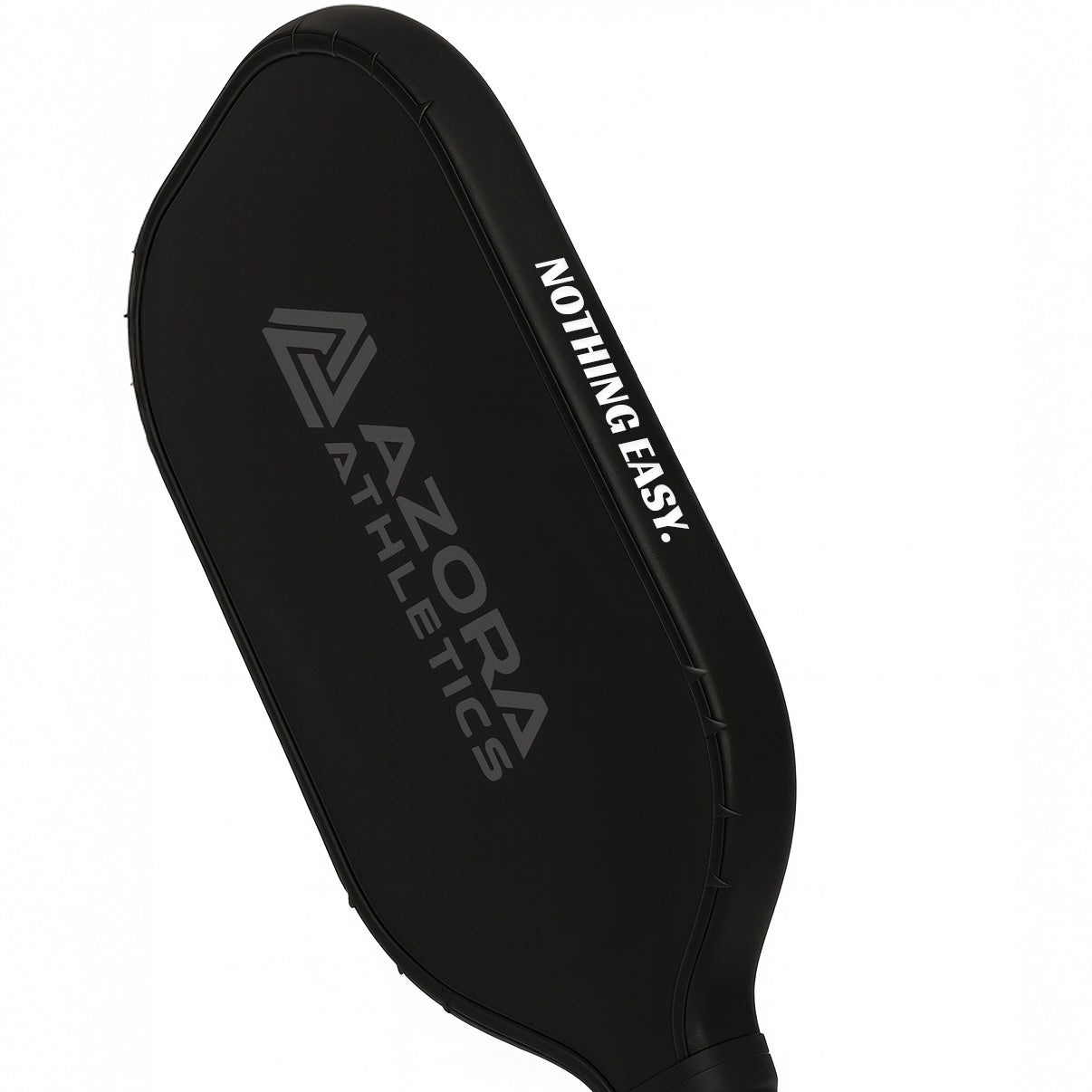 Pickleball Edge Guard Tape - “NOTHING EASY.” / 16mm - Black / Azora Athletics
