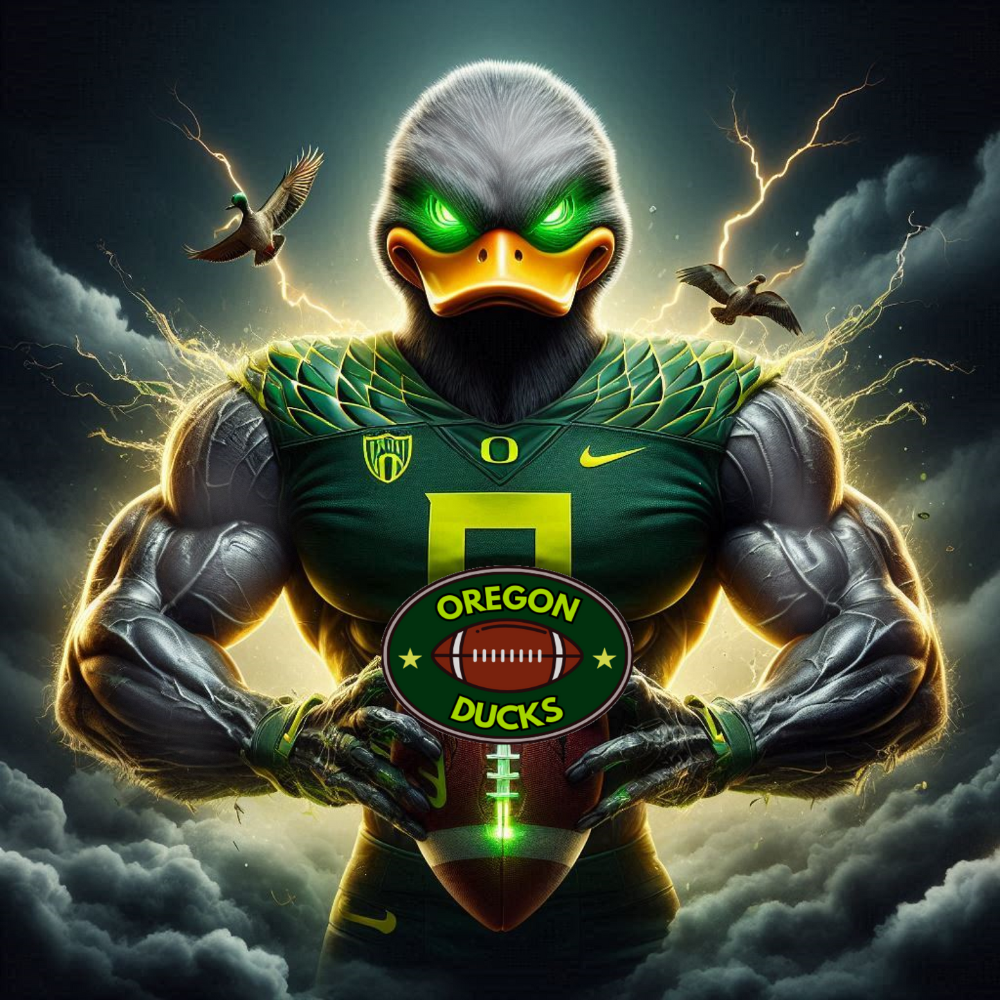 Oregon Ducks -  Ready To Hang  Canvas Hi-Res Wall Artwork