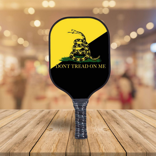 Don't Tread On Me Yellow/Black Pickleball Paddle