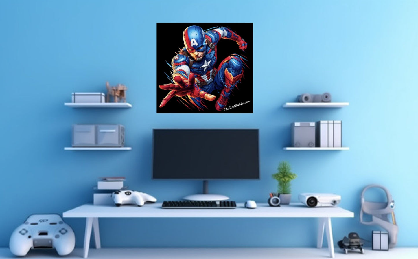 Captain America - Ready To Hang  Canvas Hi-Res Wall Artwork