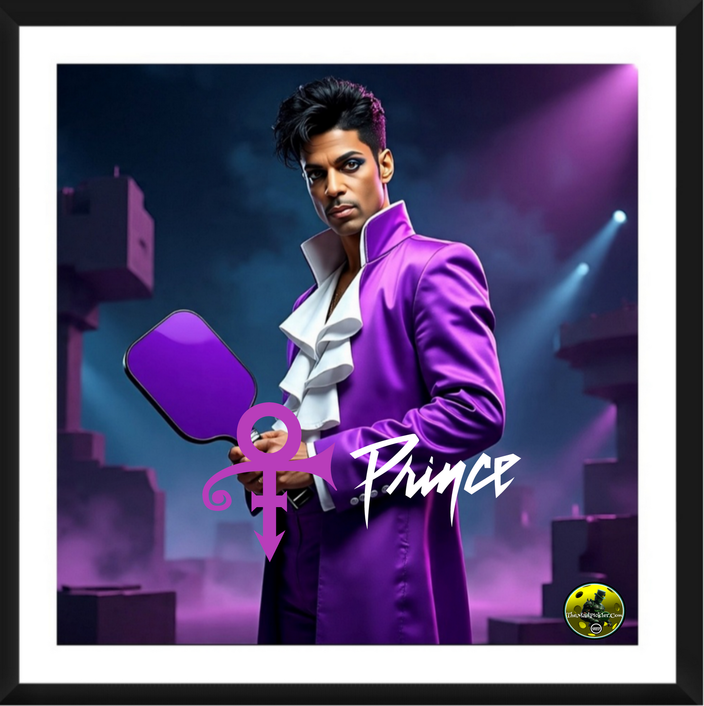 Prince Pickleball Framed Artwork 16x16