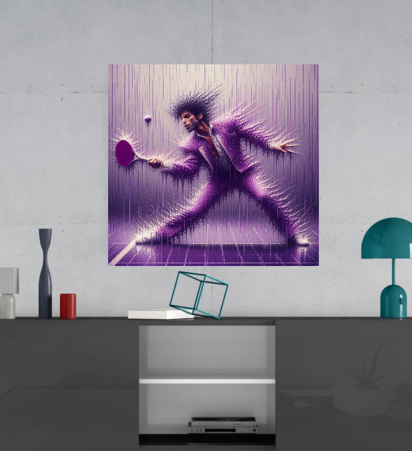 *Prince - Purple Rain Pickleball -  Ready To Hang  Canvas Hi-Res Wall Artwork