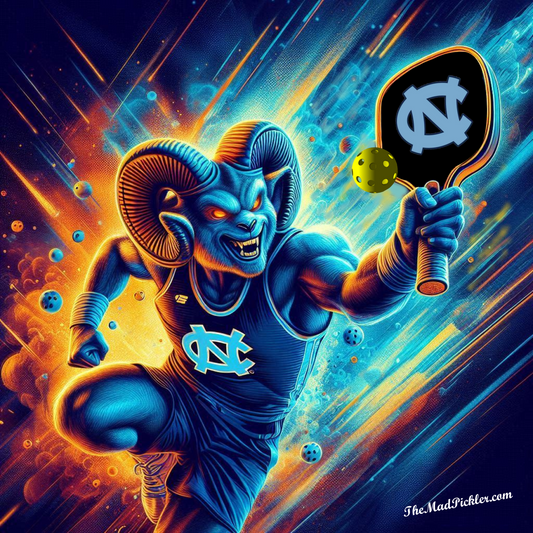 North Carolina Tar Heels - Pickleball -  Ready To Hang  Canvas Hi-Res Wall Artwork