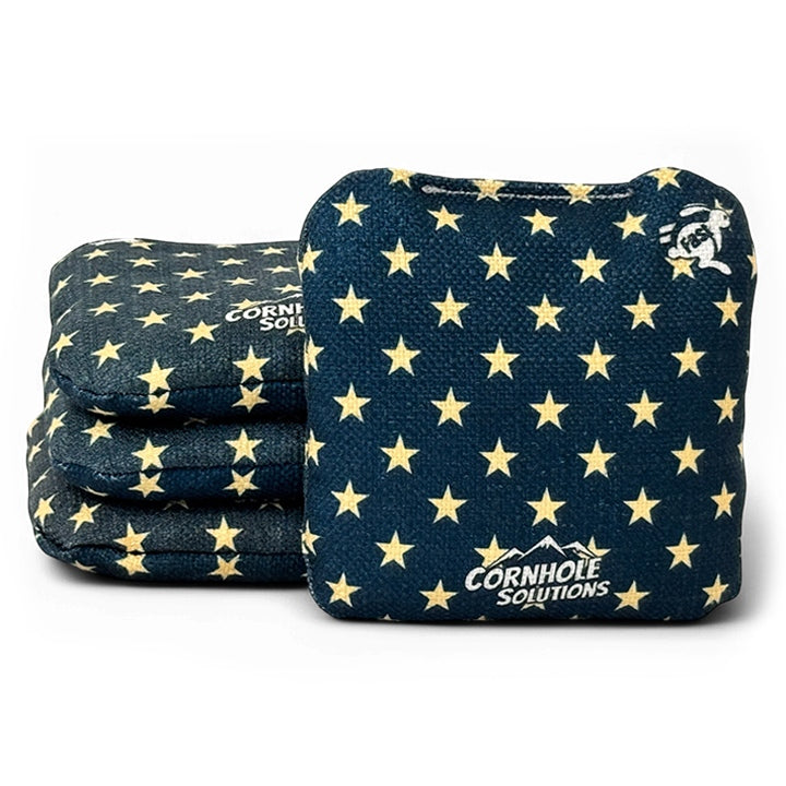 Distressed Stars/Distressed Stripes - Pro Style REC Cornhole Bags – Regulation 6"x6" – Full Set of 8